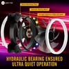 EZDIY-FAB New Dual Ring 120mm RGB LED Case Fans, 5V