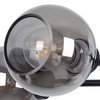 Yolsunes Lighting Fixture Replacement Globes Top Opening Smokey Black Glass