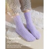 TEHOOK Non-Slip Fuzzy Socks for Women, Soft Cozy Warm Winter