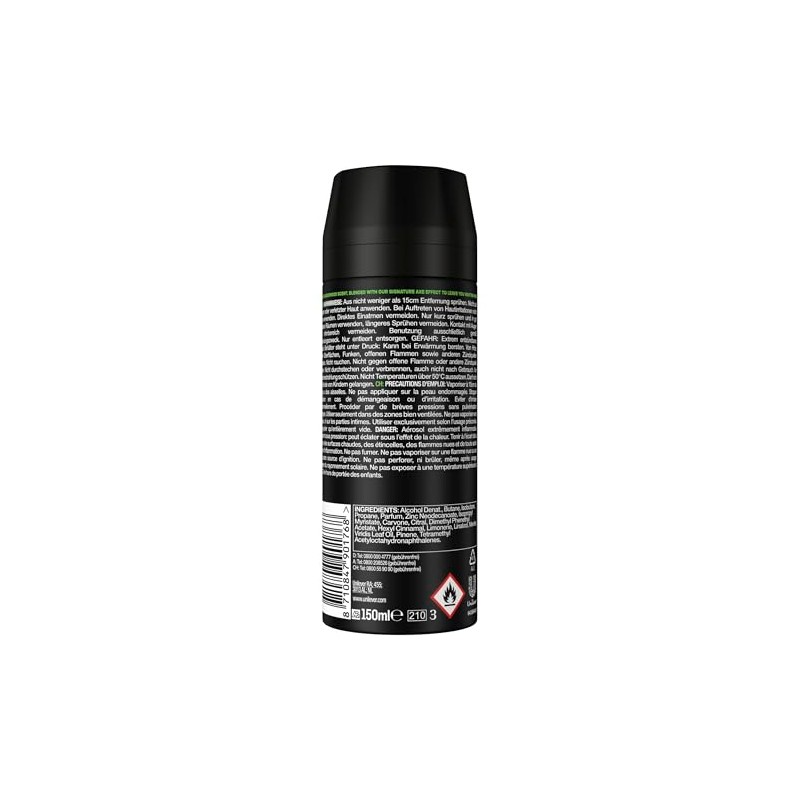 Axe Bodyspray Wild Mojito & Cedarwood Deo ohne Aluminium sorgt