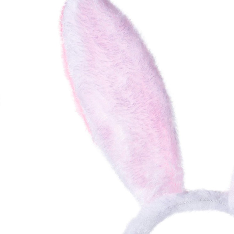 Women’s Cute Rabbit Ears Headband, Soft Plush Bunny Hairband, Christmas
