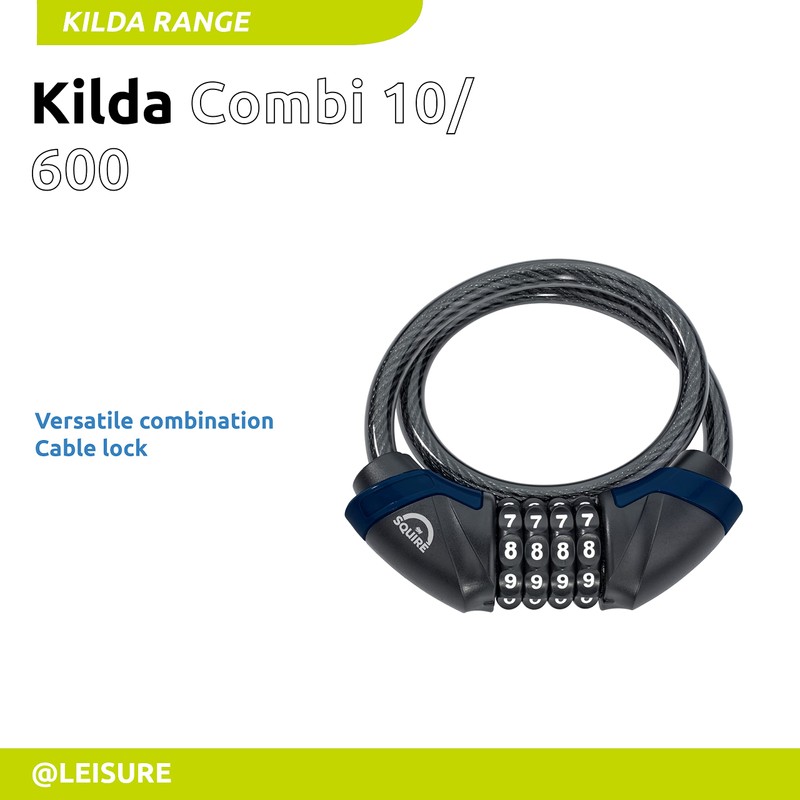 Squire Heavy Duty Bikelock (Kilda Combi) - 4 Wheel Combination