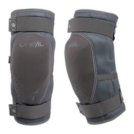 O'NEAL | Knieprotektor | BMX Mountainbike Downhill | IPX®- Aufprallschutz aus Polyurethan, Leichte Konstruktion, Abriebfestes Material | Dirt Knee Guard V.23 | Erwachsene | Grau | Größe XS