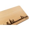 SNEG Brotzeitbrett Frankfurt Skyline | Beech Breakfast Board | Wooden