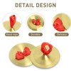 Crash Cymbals, Pack of 2 15 cm Brass Hand Cymbals,