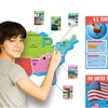 The United States Wipe-Off Learning Set by TREND, 74 pcs.