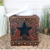 Rustic Western Lone Star Cowboy Country Bootcut Tissue Box Holder