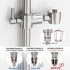 Shower Slide Bar Adjustable Handheld Shower Head Holder Wall Mount