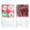 RomanticBaking 25PCS 5x5x2 Inches Full Clear Cookies & Cake Boxes