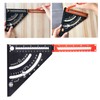 Woodworking Triangle Ruler Folding Square Ruler Aluminum Alloy Carpenter Tool