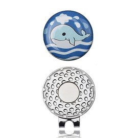 Scott Edward Golf Ball Marker with Magnetic Hat Clip, Removable Attaches Easily to Golf Cap, Funny Golf Gift for Men Women