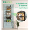 Mefirt 12 Inch Wide Narrow Over The Door Pantry Organizer,