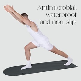 Bala - Tapete de yoga para gimnasio en casa, antideslizante, para ejercicio en casa, estiramientos, pilates, aeróbicos y ejercicio en el suelo, para e