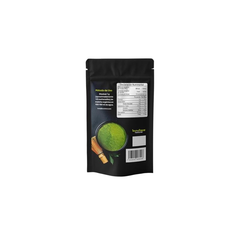 Burchers Natural | Matcha Orgánico en Polvo | Té Verde