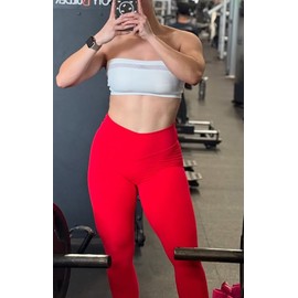 Aoxjox Women's Workout Strapless Bandeau Mesh Bras Training Fitness Running Yoga Crop Tank (White, Large)