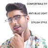 CRGATV 3-Pack Reading Glasses for Men Wide Blue Light Blocking