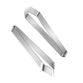 Gatuida 2pcs Stainless Steel Kitchen Pliers Set Flat and Tweezers for Precise Fish Bone and Poultry Deboning Ergonomic Grip Meat Hair Remover Tool for Salmon Sea Bass Chicken and Pork