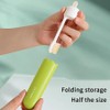 ARFUKA Foldable Travel Toothbrushes Medium Soft Bristles with Case Reusable