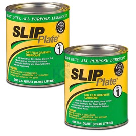 Slip Plate Dry Graphite Lubricant 2-Pack (1 Quart Cans) — Heavy-Duty Dry Film Coating, Weather-Resistant, Rust & Friction Protection