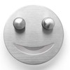 Dlilise Stainless Steel Smiley Face Sponge Daddy Holder, Brushed Silver
