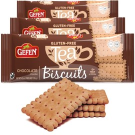 Gefen Gluten Free Chocolate Tea Biscuits 4.2oz (3 Pack) | Kosher for Passover
