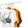 16.5” Wire Hanger 4mm Lockable Hangers 20Pack Stainless Steel Slim