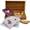 Logic Egg Tangram Set with play Cards Wooden Puzzle Game