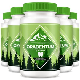 (5 Pack) Oradentum Capsules - Discover The Himalayan Secret for a Perfect Smile, Premium Formula for Complete Oral Health, Original and Natural Blend for Healthy Teeth and Gums, Review (300 Capsules)