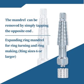 Putiqcher Ring Stretcher Enlarges Mandrel Wedding Ring Size Jewelry Ring 17-24mm Ring Size Adjustment Repair Size Tool