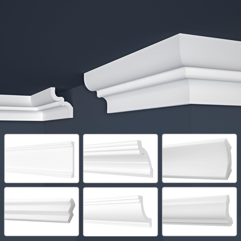 MARBET DESIGN Stucco Moulding Moulding XPS Polystyrene White - LED