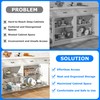 WelFurGeer 2-Tier Kitchen Cabinet Pullout Shelf and Drawer Organizer, Soft