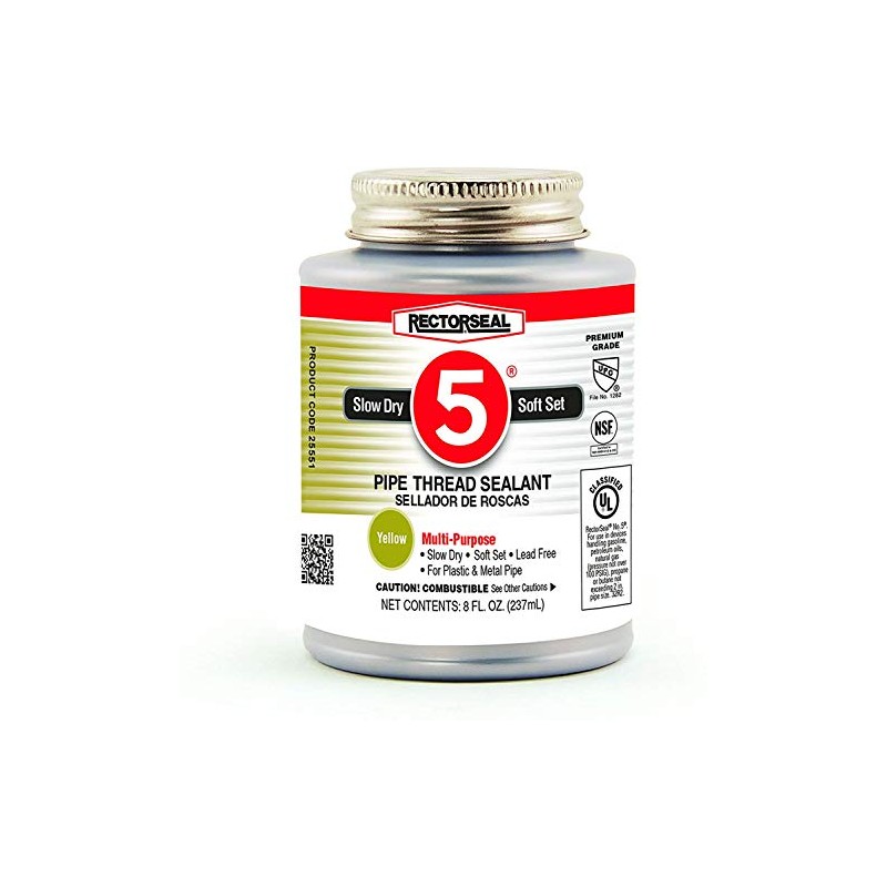 Rectorseal 25551 8-Ounce No. 5 Pipe Thread Sealant (Twо Pаck)