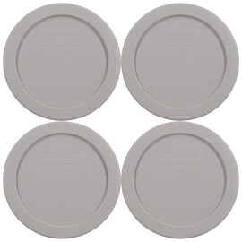 Pyrex 7200-PC 2 Cup Rainstorm Blue Food Storage Replacement Lids (4-Pack) - Made in USA