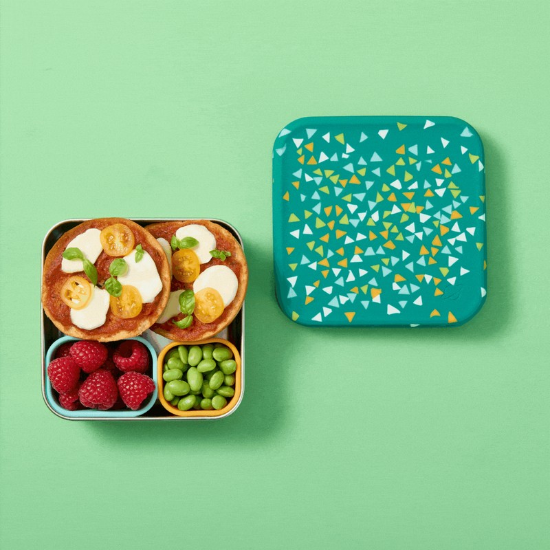 Planetbox Trailblazer Sandwich Box, White Sand Terrazzo
