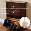 Gunwon 12pcs Wood Cabinet Knobs Set with Screws,Wooden Drawer Knobs,Round