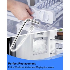 W10511923 Ice Maker Bin Temperature Sensor Fit for Whirlpool KitchenAid Kenmore Ice Maker Refrigerator, Replace WPW10511923 AP6022509 W10511923 3021097 PS11755842, Ice Machine Bin Thermistor