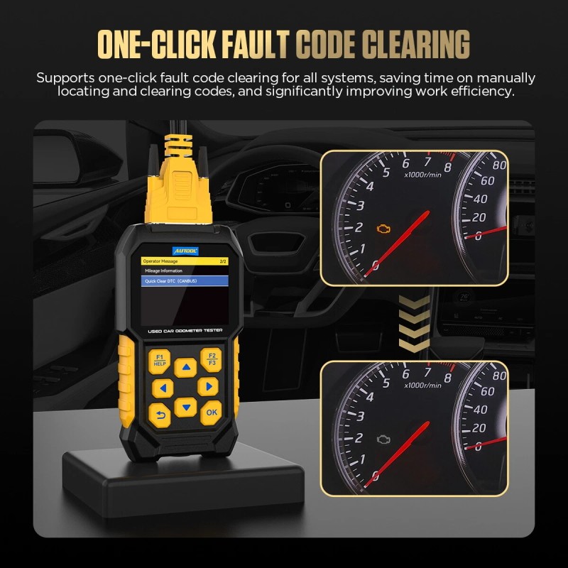 AUTOOL CS310 Used Car Odometer Scanner VIN Code Reader One-Click