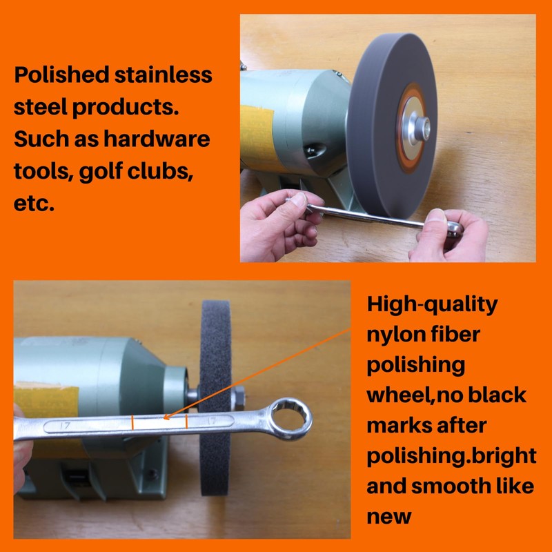 Deburring Wheels Nylon Fiber Buffing Wheel 6 inch 9P Hardness.