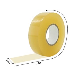 XNHIU 2 Rolls Hockey Tape Clear Multipurpose Tape 2.5cm*20m Shin Guards Sock Tape Anti-Abrasion Stick Tape for Hockey Sports