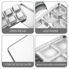 Adorila Stainless Steel Ice Cube Trays, Ice Cube Container with