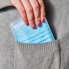 Clear Plastic Storage Box Organizer Reusable Storage Box Face Cover