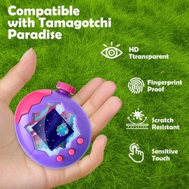 Hianjoo Tamagotchi Paradise Compatible Film, Protective Film, Compatible with Tamagotchi Paradise, LCD Protective Film, Shockproof, Full Protection, High Transmittance