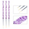 Kingsie Nail Art Brushes, Set of 6 Gel Nail Brushes,