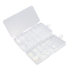 WOONEKY 200pcs Toe Nail Tips False Toenails Natural Colors Easy to Apply Press Nail Art for Diy Pedicure and Everyday Wear