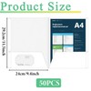 50 Pack 2-Pocket Glossy Presentation Folders, Letter Size Paper Portfolios