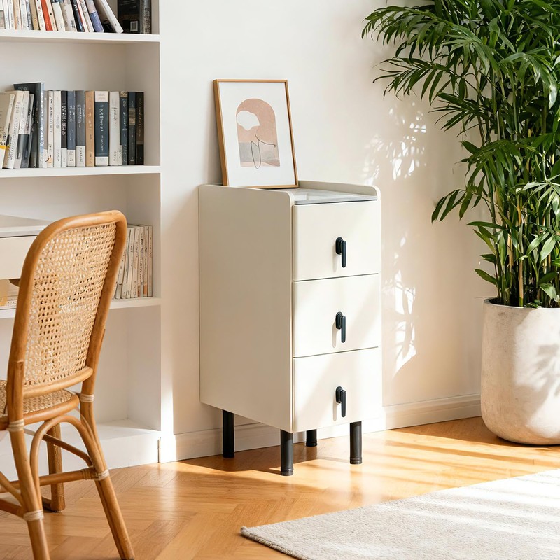 Homcosan Night Stand Small Size 9.84", Modern Minimalist Bedside Table