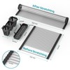 Extra Large Black Expandable Roll Up Dish Drying Rack Up