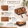 Domensi Large Acacia Wood Spoon Rest for Stove Top, 8.5
