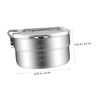 Alipis Multi-Function Lunch Box Lightweight Stainless Steel Sealed Lid for