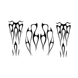 Motorcycle Flame Stickers, Zcargel Reflective Creative Motorcycle Flame Decal Stickers Fuel Tank Fender Creative Decorative Decals Suitable for Most Motorcycle Tank, Fenders